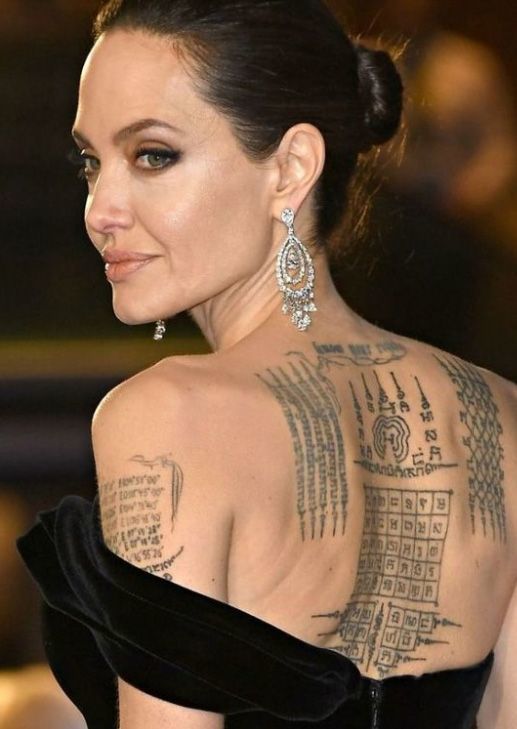  Angelina's ex-husband's name was changed into a new tattoo. (Photo: Pinterest)