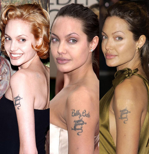  Angelina Jolie erased her ex-husband's name. (Photo: Pinterest)