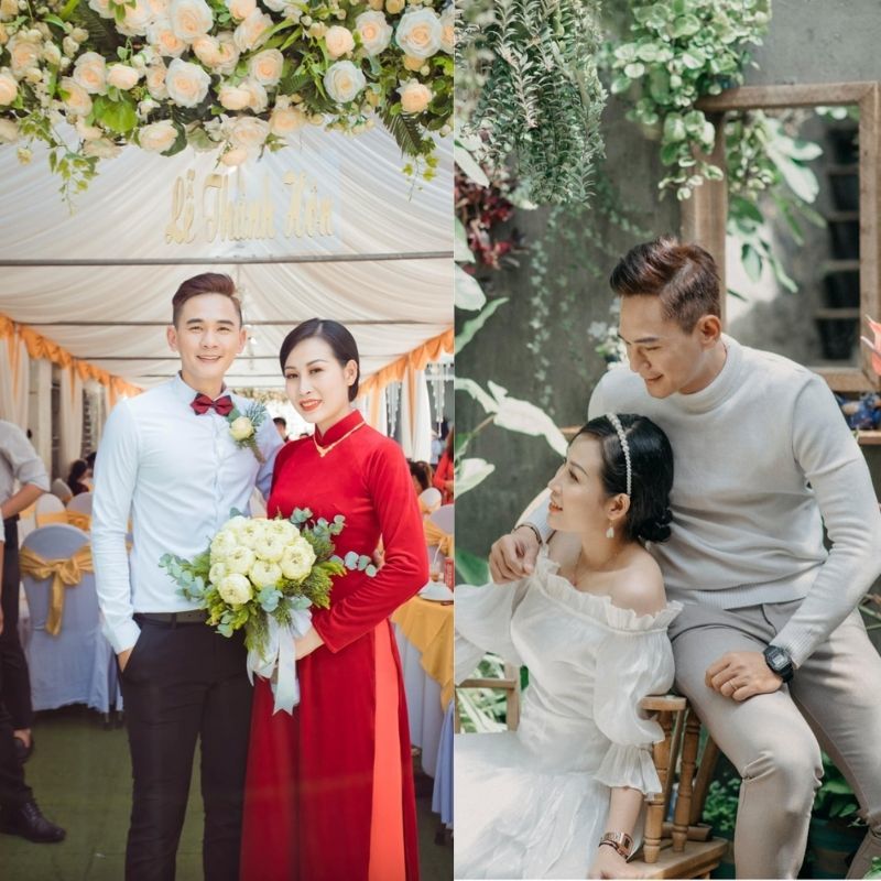  
Anh Hoàng và chị Phương kết hôn sau 1 năm quen nhau. (Ảnh: Nhịp sống Việt)