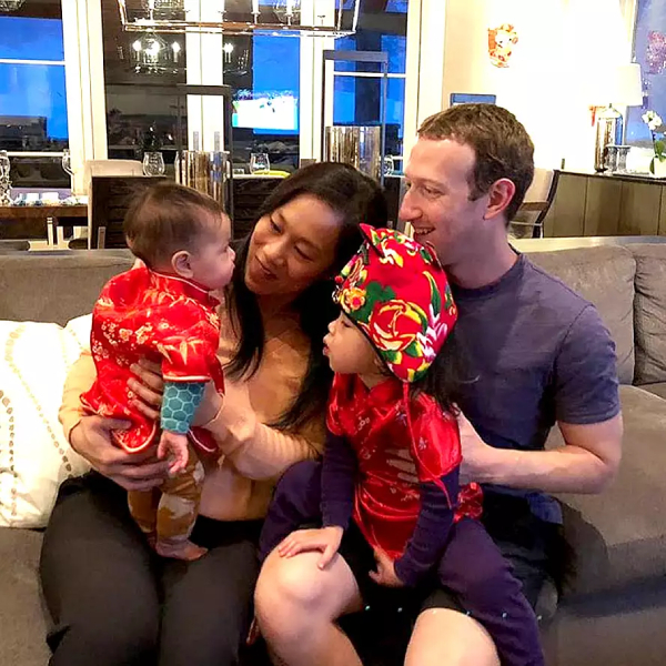 
Gia đình của Mark Zuckerberg hạnh phúc hơn khi có sự xuất hiện của 2 thành viên mới. (Ảnh: Pinterest)