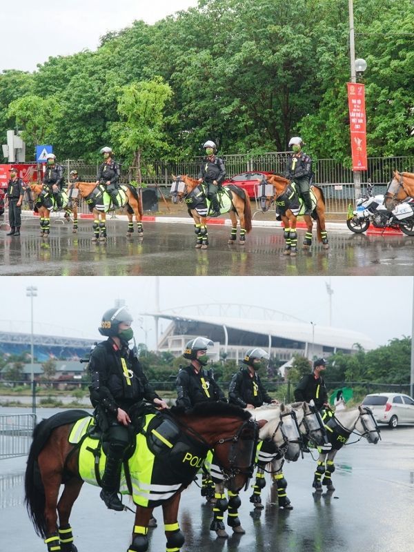  Lực lượng Cảnh sát cơ động kỵ binh được huấn luyện kỹ càng. (Ảnh: VietnamNet)