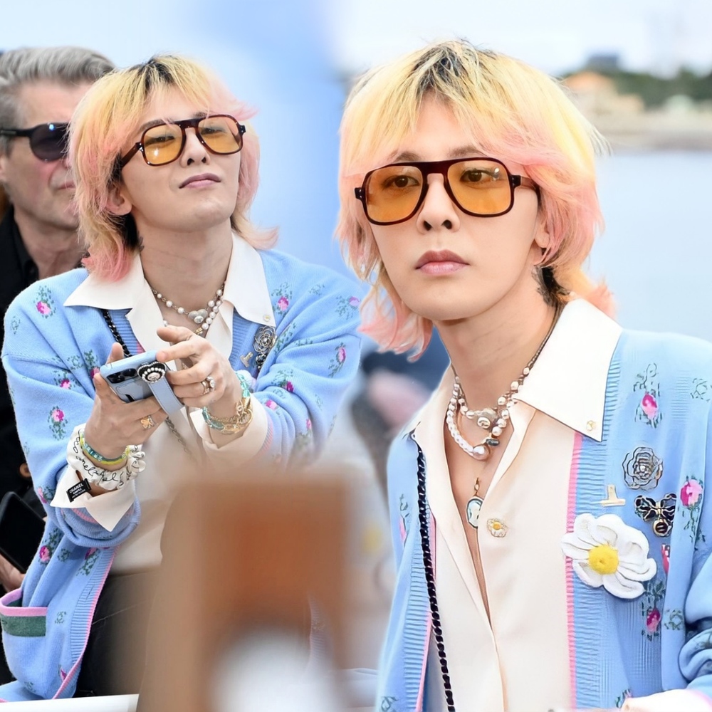 GDragon at the Chanel Cruise 2023 Runway Show  Chanel Kicks Off Cruise  Season With a StarStudded Crowd Including Kristen Stewart  POPSUGAR  Fashion Photo 3