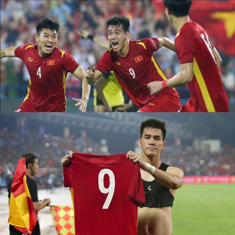 
Tiến Linh đã mang về chiếc vé dự trận chung kết SEA Games 31 cho bóng đá Việt Nam. (Ảnh: Lao Động)