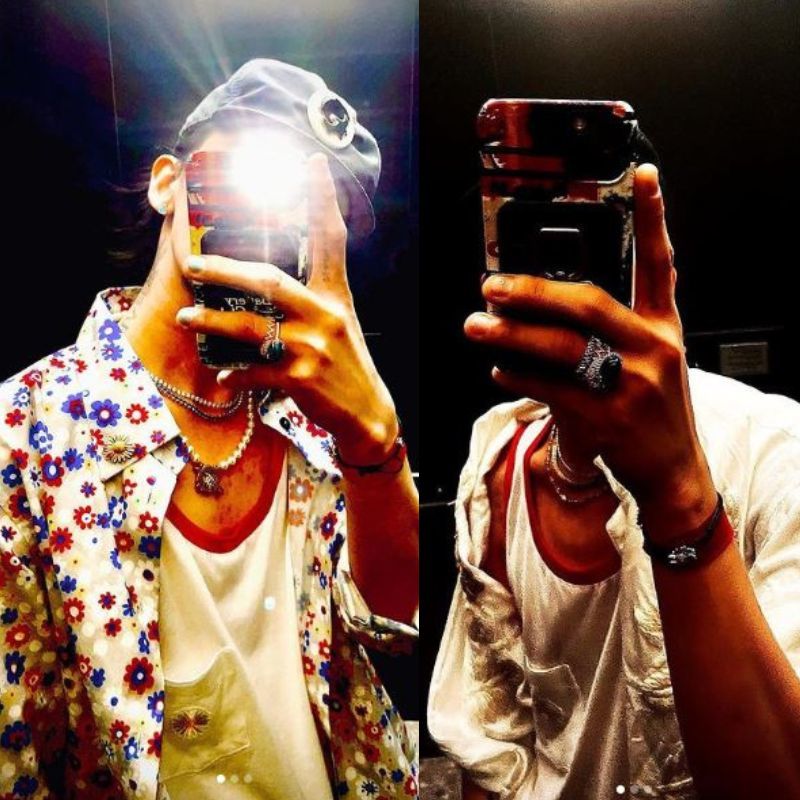 Trước đó, những chiếc ốp lưng trang trí sặc sỡ của G-Dragon được nhiều fan yêu thích. (Ảnh: Instagram @xxxibgdrgn)
