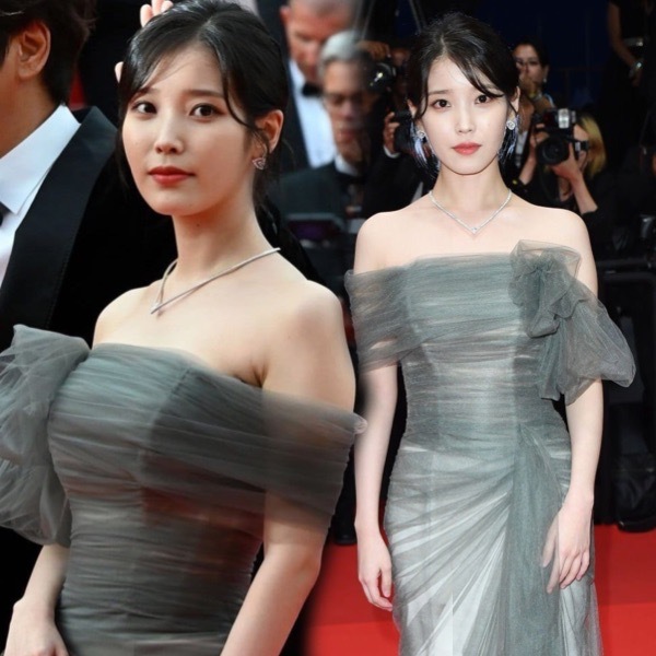  IU gây chú ý khi xuất hiện trên thảm đỏ  LHP Cannes 2022. (Ảnh: Jane Jieun)