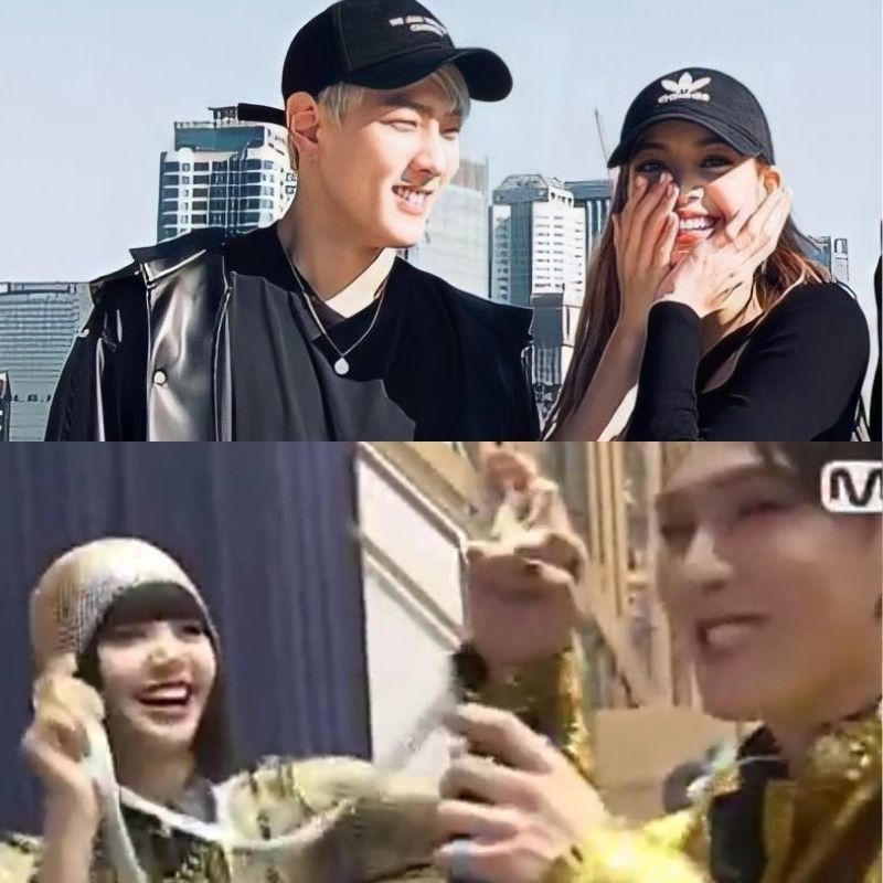 Lisa gần đây rất thân thiết với Donghyuk (iKON). (Ảnh: Mnet)