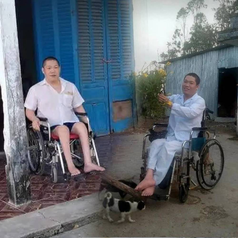  
Sự cố nghiêm trọng đã khiến cho anh Tùng phải gắn cuộc đời với chiếc xe lăn. (Ảnh: Nhịp Sống Việt)