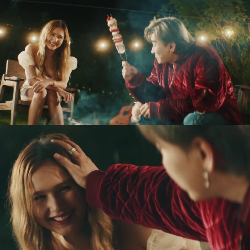    Dù là gương mặt mới nhưng Xoài Non đã nhanh chóng thu hút khán giả nhờ nhan sắc xinh đẹp. (Ảnh: YouTube Chi Dân)