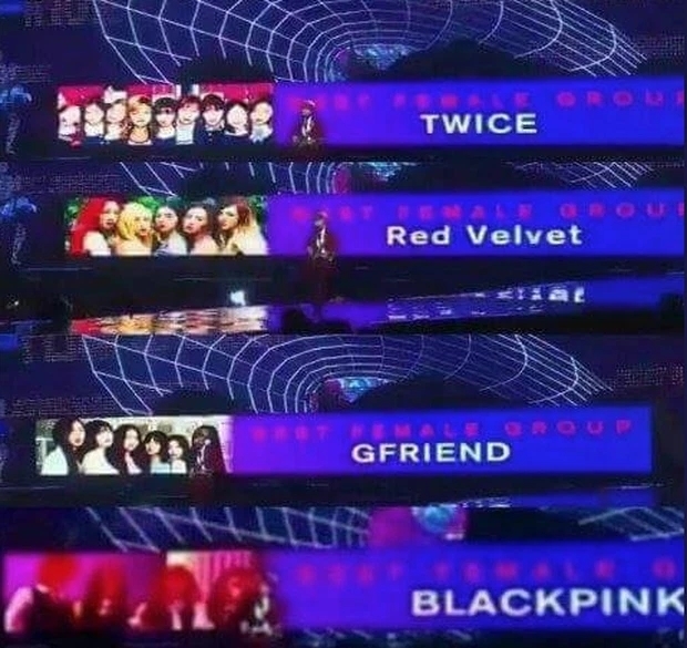 Mnet bôi đỏ mặt BLACKPINK tại lễ trao giải MAMA. (Ảnh: Mnet)