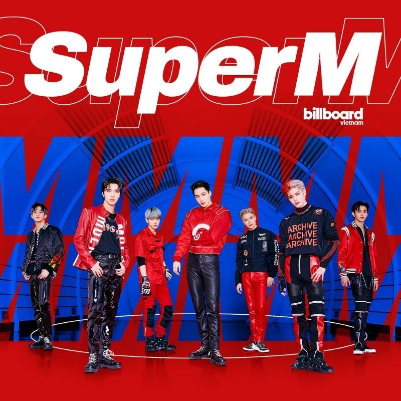  SuperM tập hợp 7 thành viên đầy tài năng từ 3 nhóm nam đình đám nhà SM. (Ảnh: Pinterest)