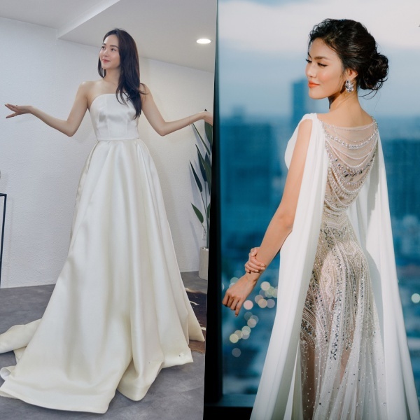 Trầm trồ với những bộ váy cưới đẹp nhất của sao Việt