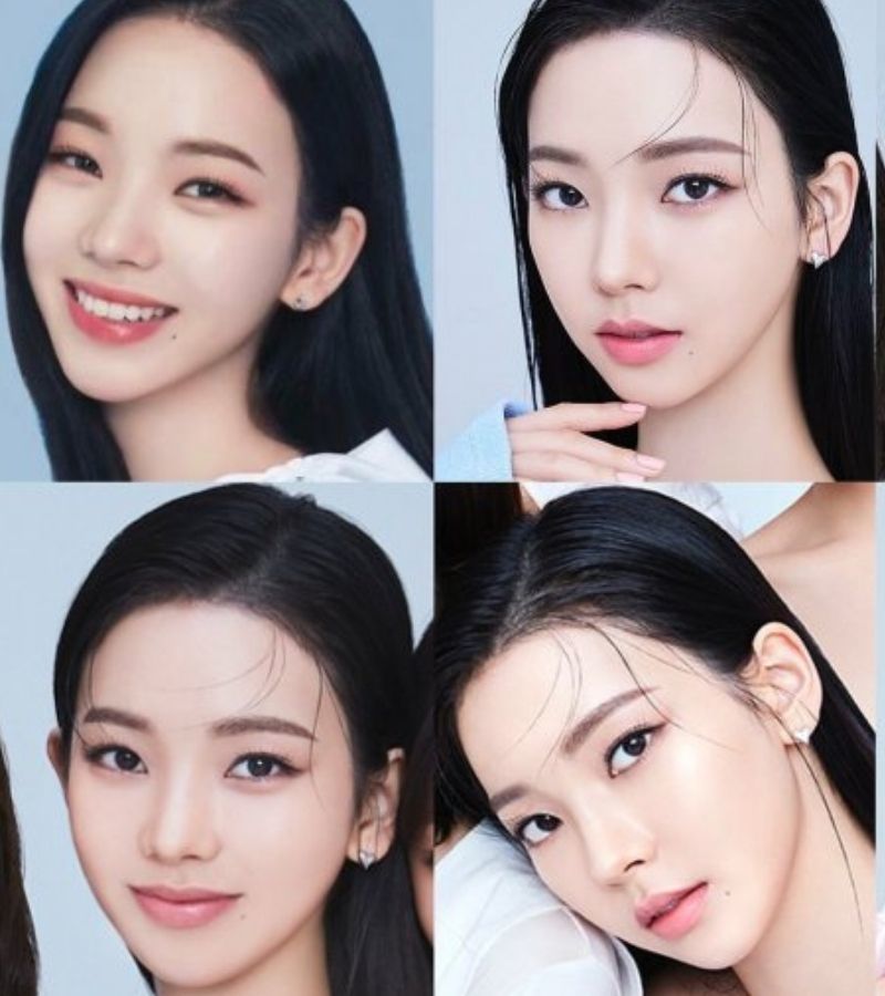    Ngay cả chụp ảnh quảng cáo, tóc của Karina vẫn không thay đổi. (Ảnh: Pinterest)