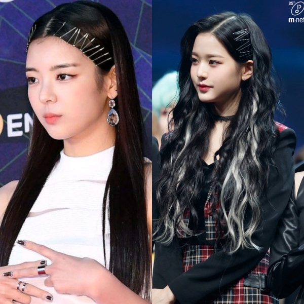 Lia và Wonyoung cũng để kiểu tóc này nhưng lại thành đạo nhái chứ không phải học hỏi. (Ảnh: Mnet)