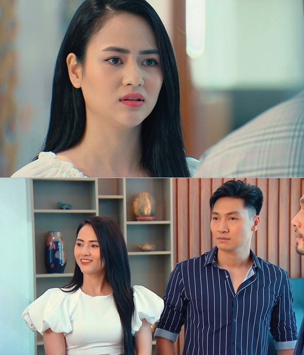  
Vũ Việt Hoa - nữ diễn viên đóng vai Thiên Nga - vị hôn phu của Shark Long trong Hương Vị Tình Thân. (Ảnh: VTV)