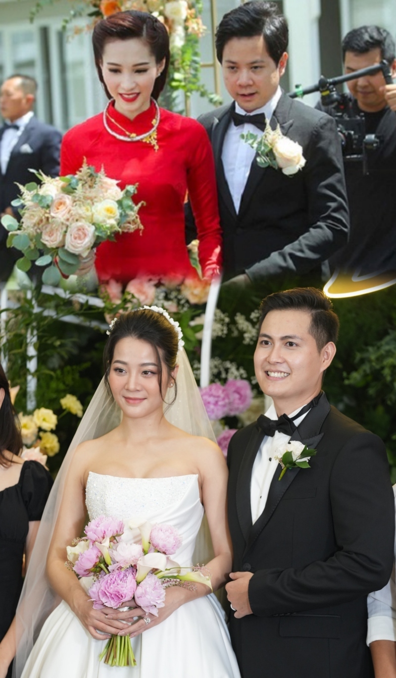  
Các mỹ nhân Việt làm cô dâu xinh đẹp, rạng rỡ dù đang mang thai. (Ảnh: Team Ân Nguyễn)