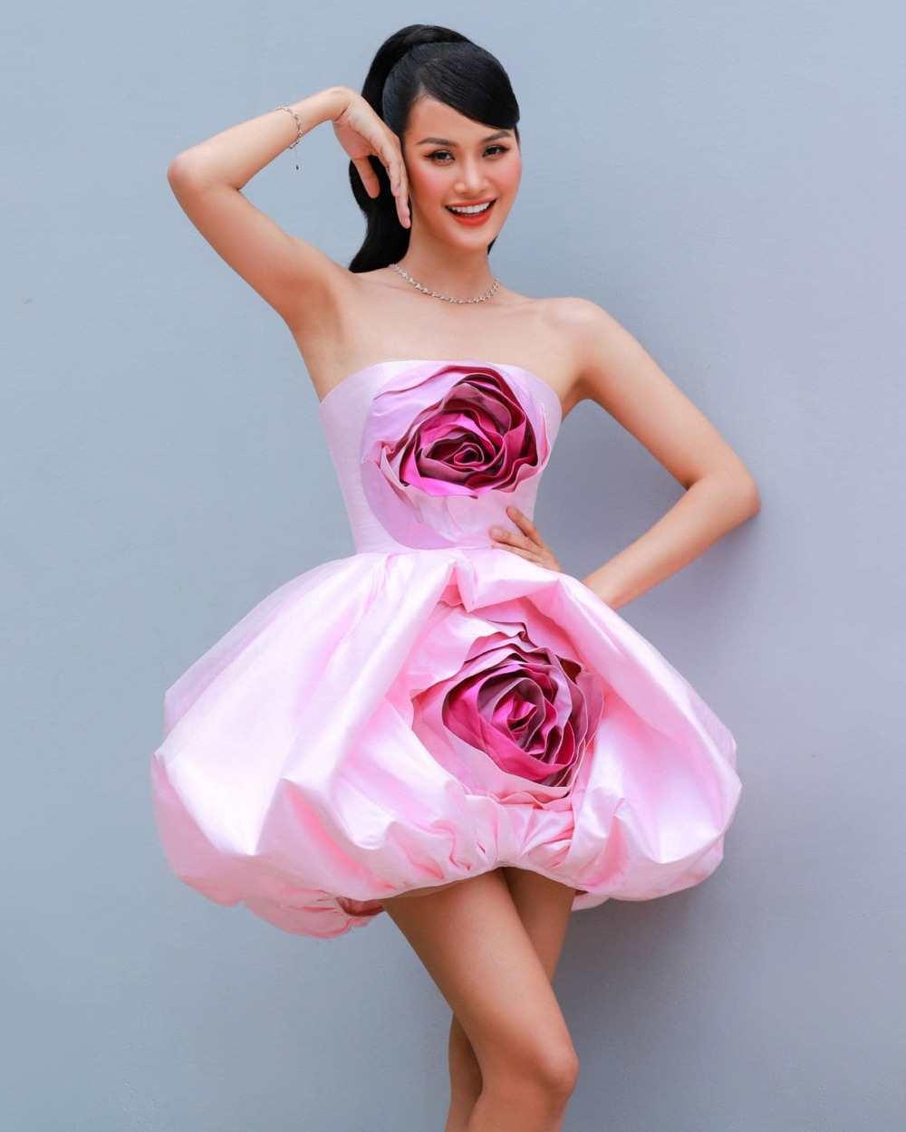  
Mỹ nhân Gia Lai để lại ấn tượng đẹp về tài năng và sắc vóc khi lần thứ 3 tham gia Miss Universe Vietnam. (Ảnh: FB Hương Ly)