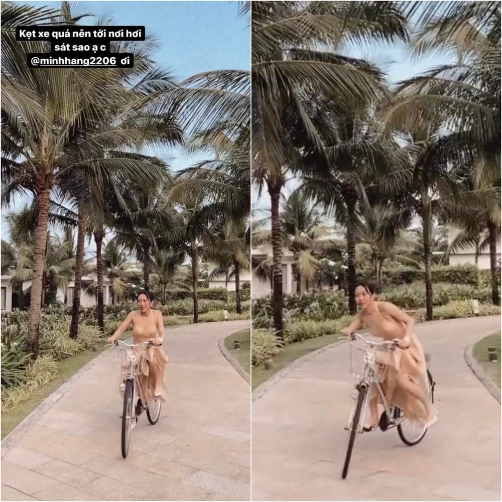   
Cô vốn là người rất "quậy", dù trễ giờ nhưng vẫn phải đạp xe để trêu cô dâu. (Ảnh: Instagram Diệu Nhi) - Tin sao Viet - Tin tuc sao Viet - Scandal sao Viet - Tin tuc cua Sao - Tin cua Sao