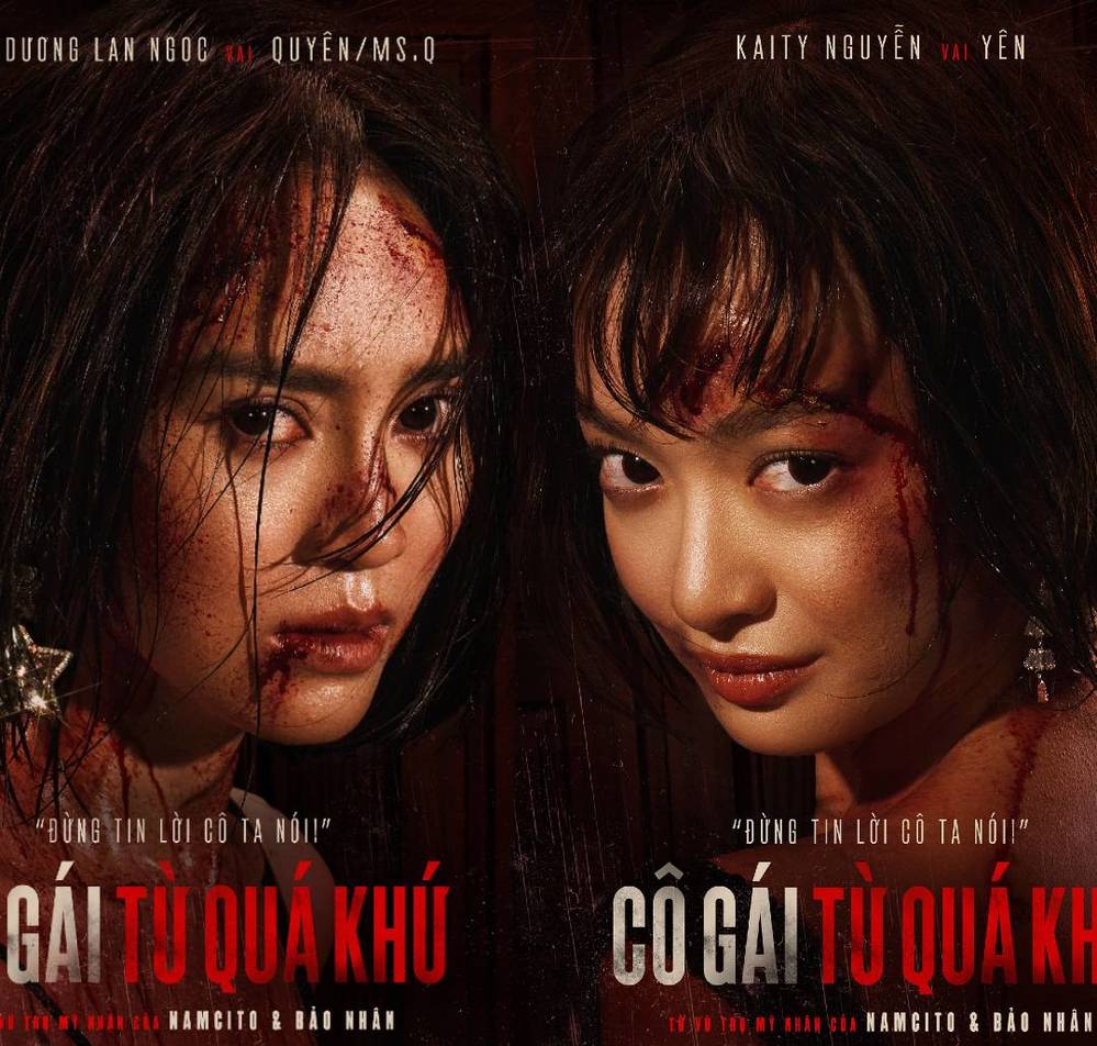  
Ninh Dương Lan Ngọc và Kaity Nguyễn gai góc và bí ẩn trên teaser poster phim Cô Gái Từ Quá Khứ.