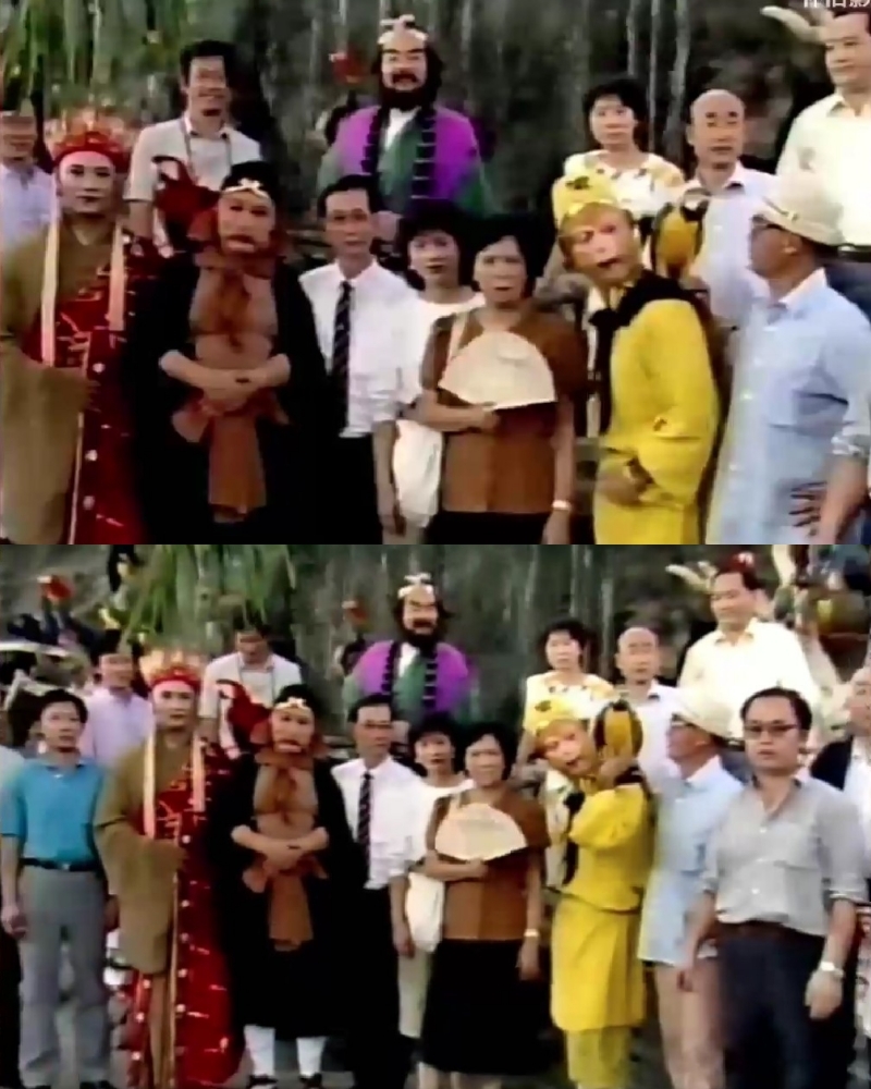  
Dàn diễn viên chụp ảnh lưu niệm với khán giả xứ Chùa Vàng. (Ảnh: Bilibili)