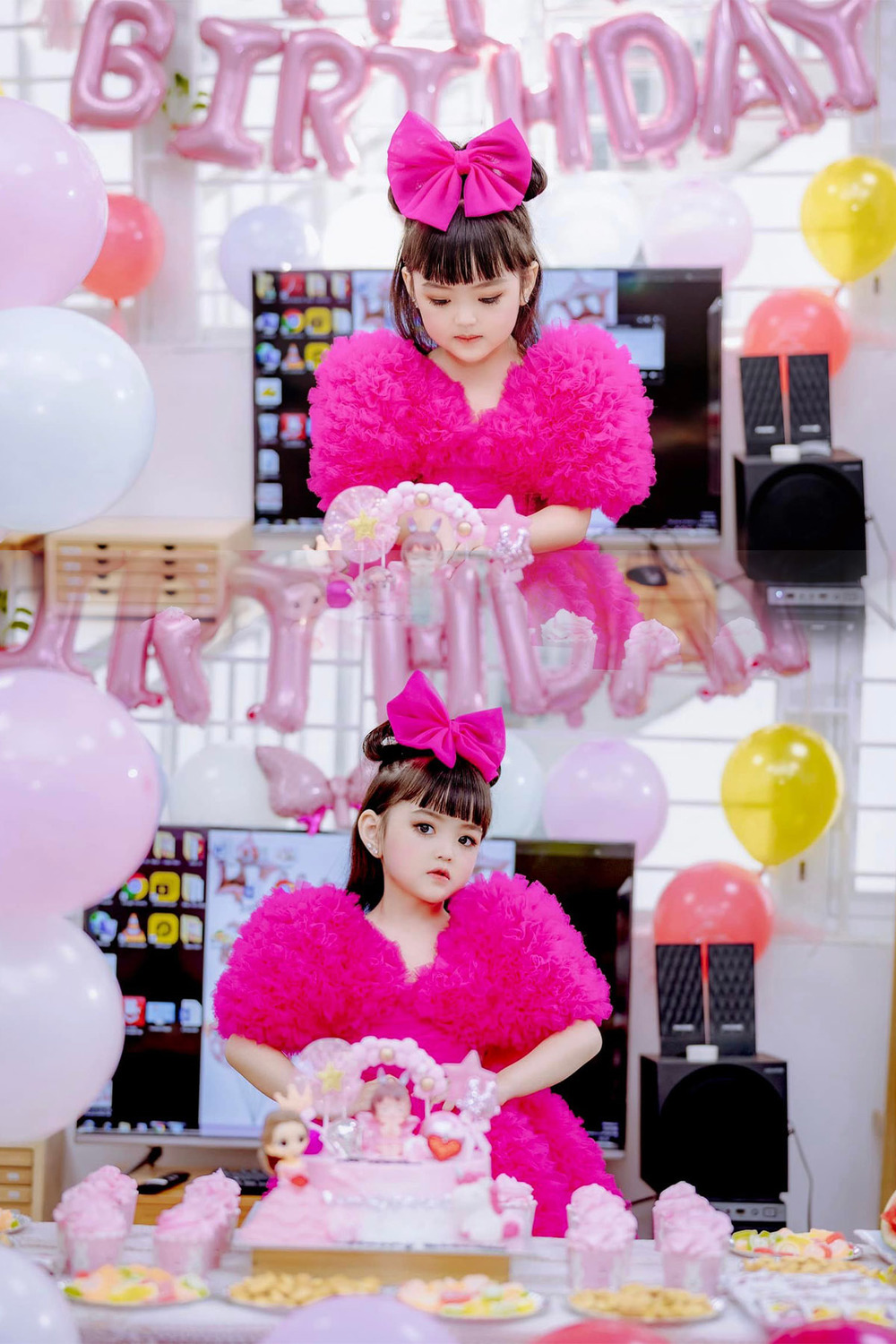  
Bé Cherry An Nhiên hóa nàng công chúa trong buổi tiệc sinh nhật mừng 5 tuổi ngập sắc hồng. (Ảnh: Facebook Nguyễn Ly Ly) - Tin sao Viet - Tin tuc sao Viet - Scandal sao Viet - Tin tuc cua Sao - Tin cua Sao