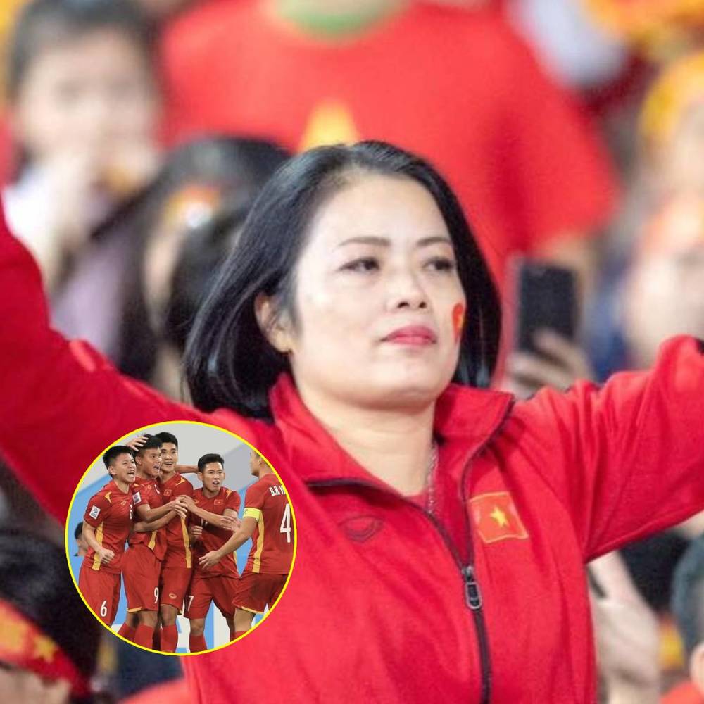  Chủ nhân câu cổ vũ "bay lên trời" đã có mặt tại Uzbekistan để tiếp thêm sức mạnh tinh thần cho U23 Việt Nam. (Ảnh: Thanh Niên)