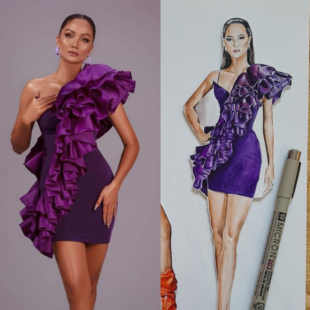  
Khoảnh khắc được ví đẹp như búp bê của nàng hậu. (Ảnh: FB H'Hen Niê)