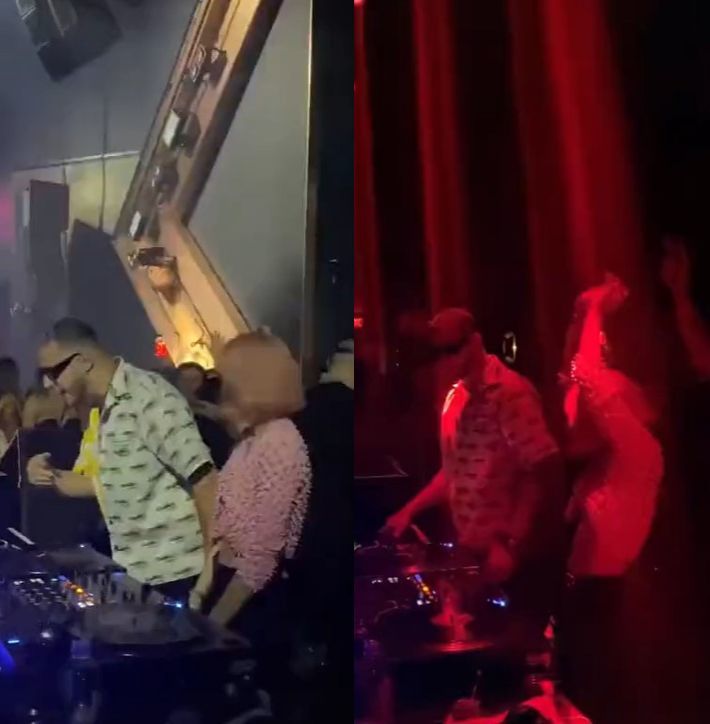 Lisa quẩy cực sung sức bên DJ Snake. (Ảnh: Chụp màn hình từ TikTok @dearmylili)