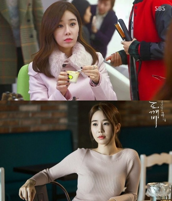  
Hai vai phụ trong Vì Sao Đưa Anh Tới và Goblin giúp tên tuổi của Yoo In Na được nhiều người biết đến. (Ảnh: SBS)