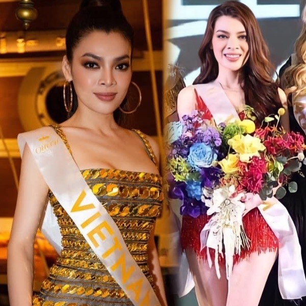  
Trân Đài xuất sắc đạt được thành tích tốt tại vòng thi phụ của Miss International Queen. (Ảnh: FB Phùng Trương Trân Đài + Chụp màn hình Miss International Queen Pageant)