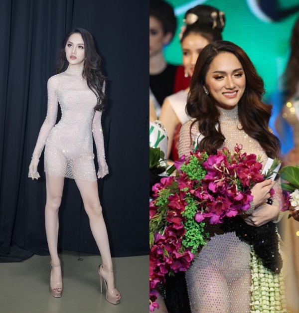  
Chiến thắng của Hoa hậu Chuyển giới Việt Nam 2020 khiến fan nhắc nhớ đến thành tích của Hương Giang. (Ảnh: Chụp màn hình Miss International Queen Pageant)
