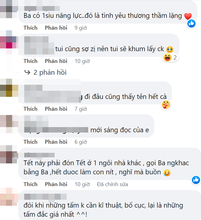  
Dân tình nhận định, bố là người luôn yêu thương con hết mực. (Ảnh: FB V.D.K)