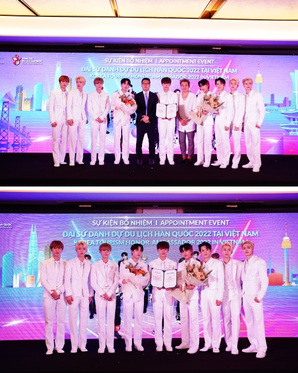  
Nhóm nhạc tân binh BLANK2Y trở thành Đại sứ Danh dự Du lịch Hàn Quốc tại Việt Nam với nhiệm kỳ 1 năm. (Ảnh: KTO)