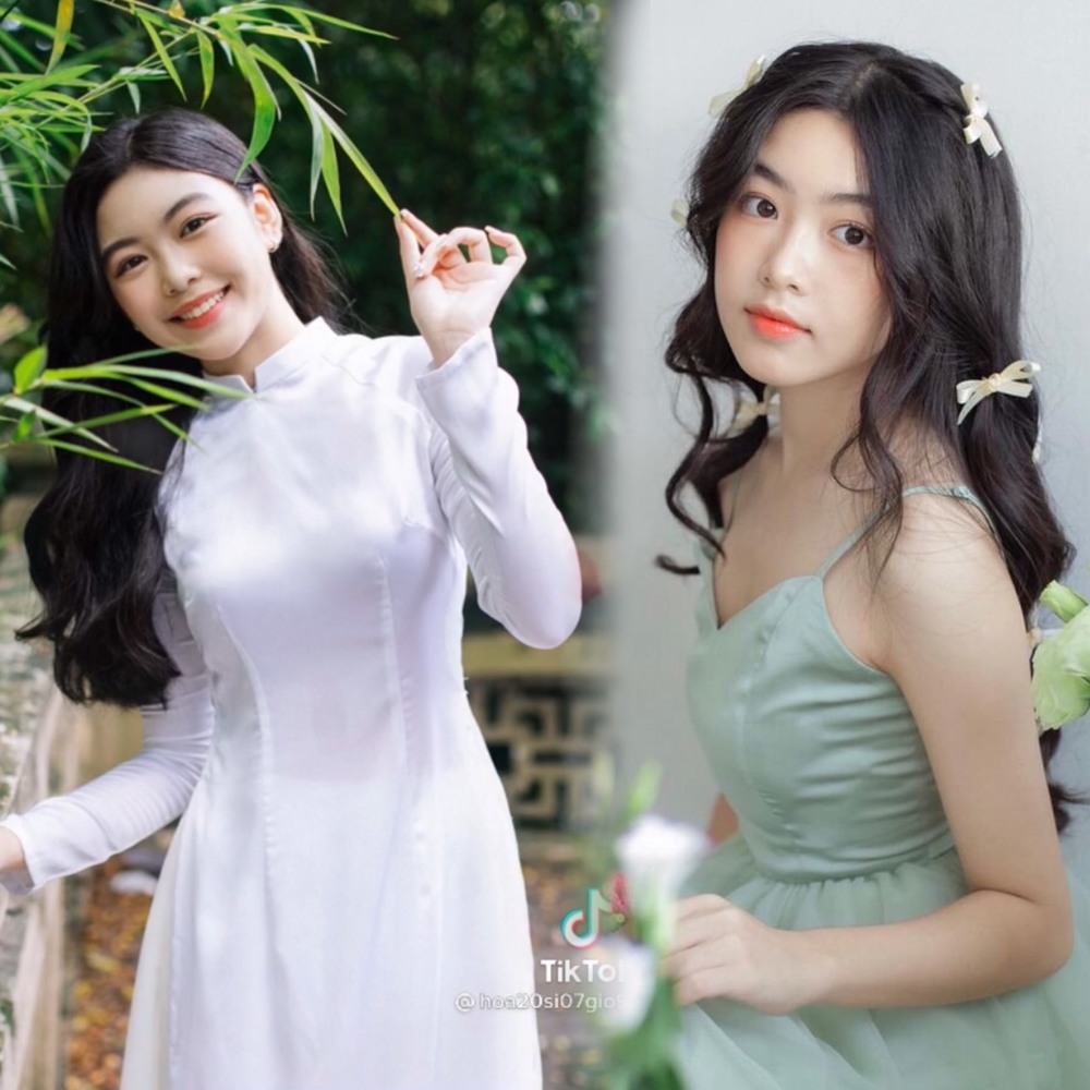 Bộ ảnh mặc áo dài trắng khoe sắc chuẩn Hoa hậu của con gái Quyền Linh