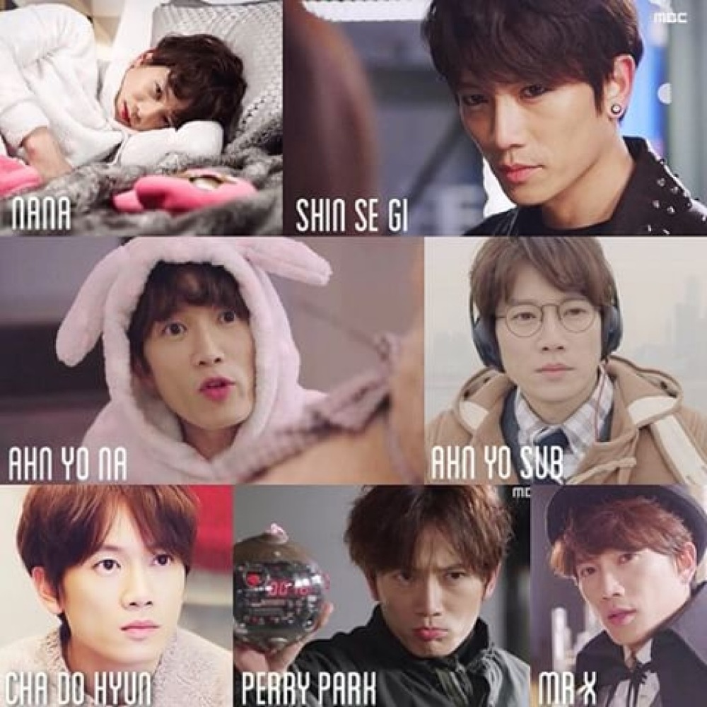  
Các nhân cách của Cha Do Hyun. (Ảnh: MBC)
