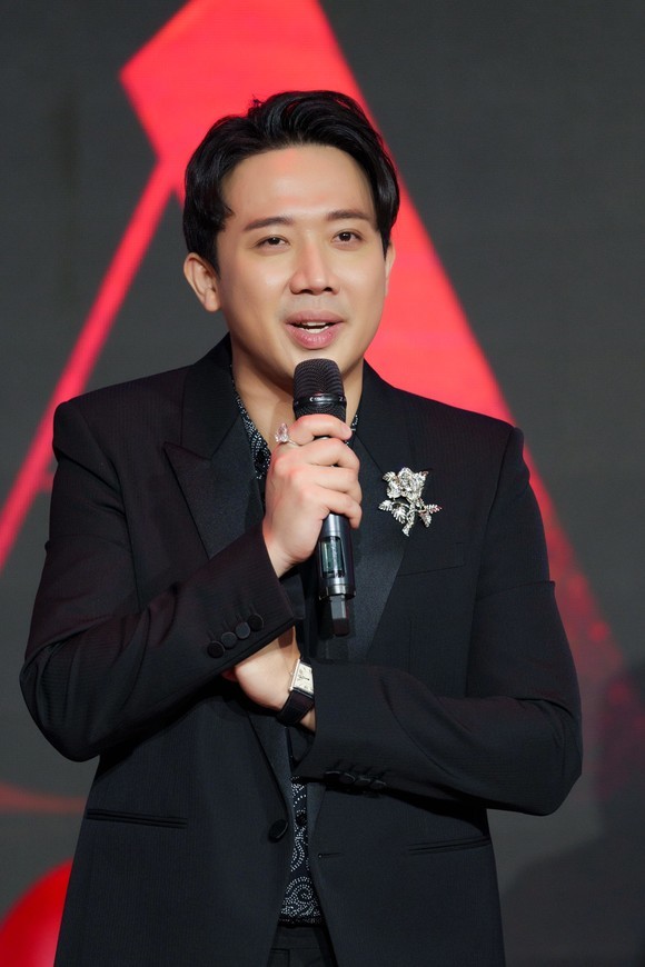  
Trấn Thành trong ngày công bố dự án Mai. (Ảnh: Sài Gòn Giải Phóng)