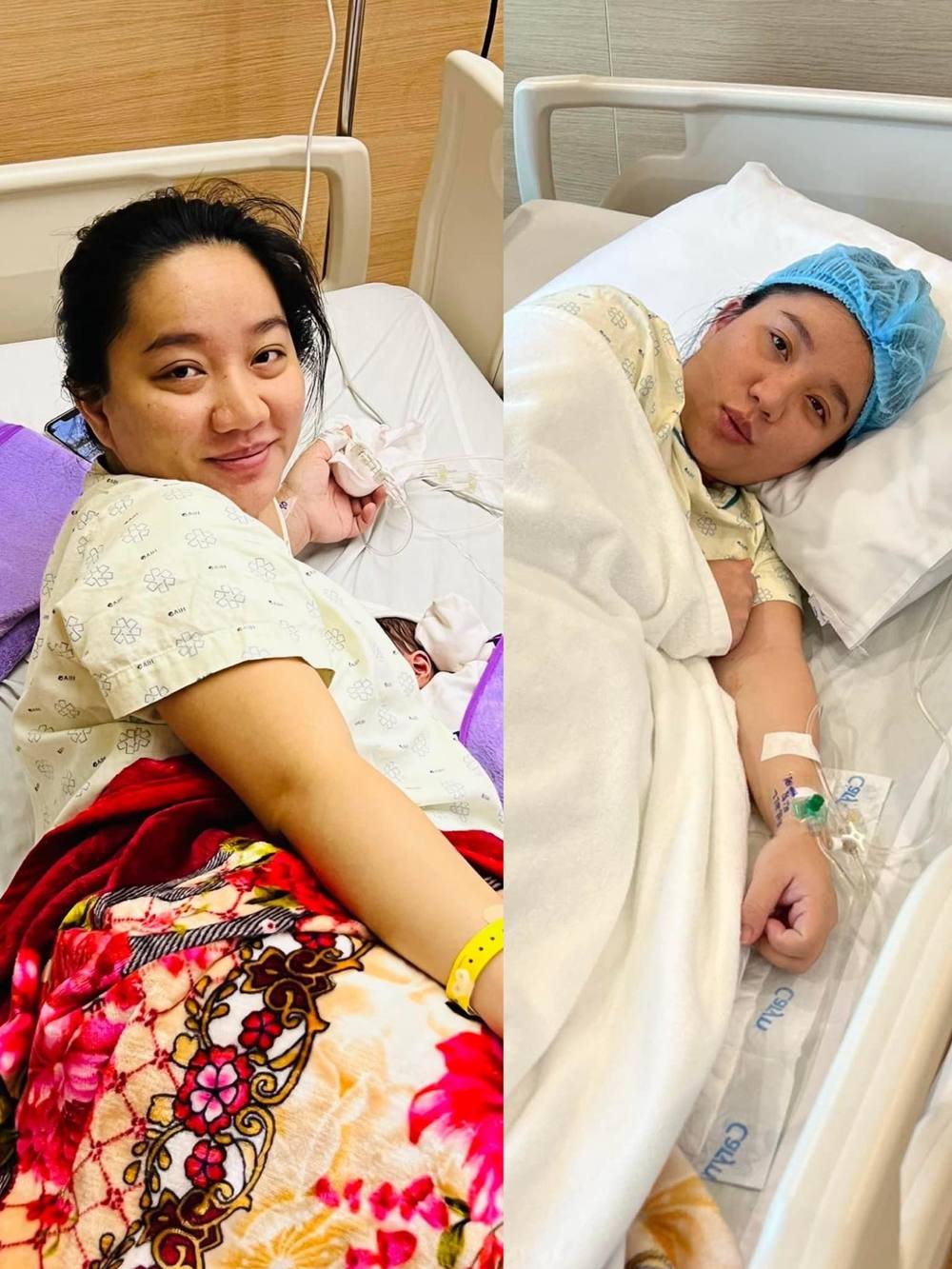  Quỳnh Quỳnh đã lấy lại được sức khỏe sau khi sinh. (Ảnh: Facebook Quỳnh Quỳnh)