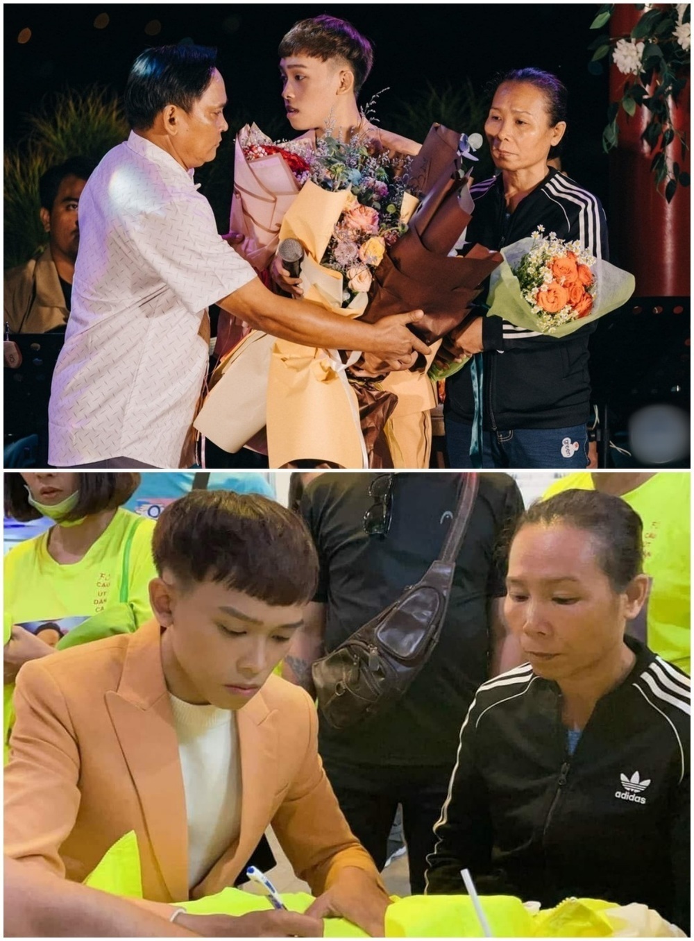  Anh làm ca sĩ tự do và luôn có ba mẹ đồng hành. (Ảnh: FC Hồ Văn Cường) - Tin sao Viet - Tin tuc sao Viet - Scandal sao Viet - Tin tuc cua Sao - Tin cua Sao