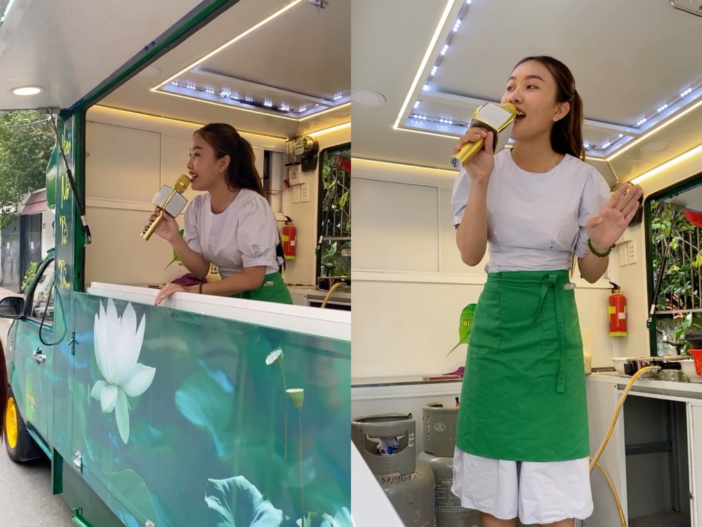  Thiêng Ngân thể hiện tài năng ca hát, tri ân khán giả. (Ảnh: Facebook Phạm Đức Hiếu) - Tin sao Viet - Tin tuc sao Viet - Scandal sao Viet - Tin tuc cua Sao - Tin cua Sao