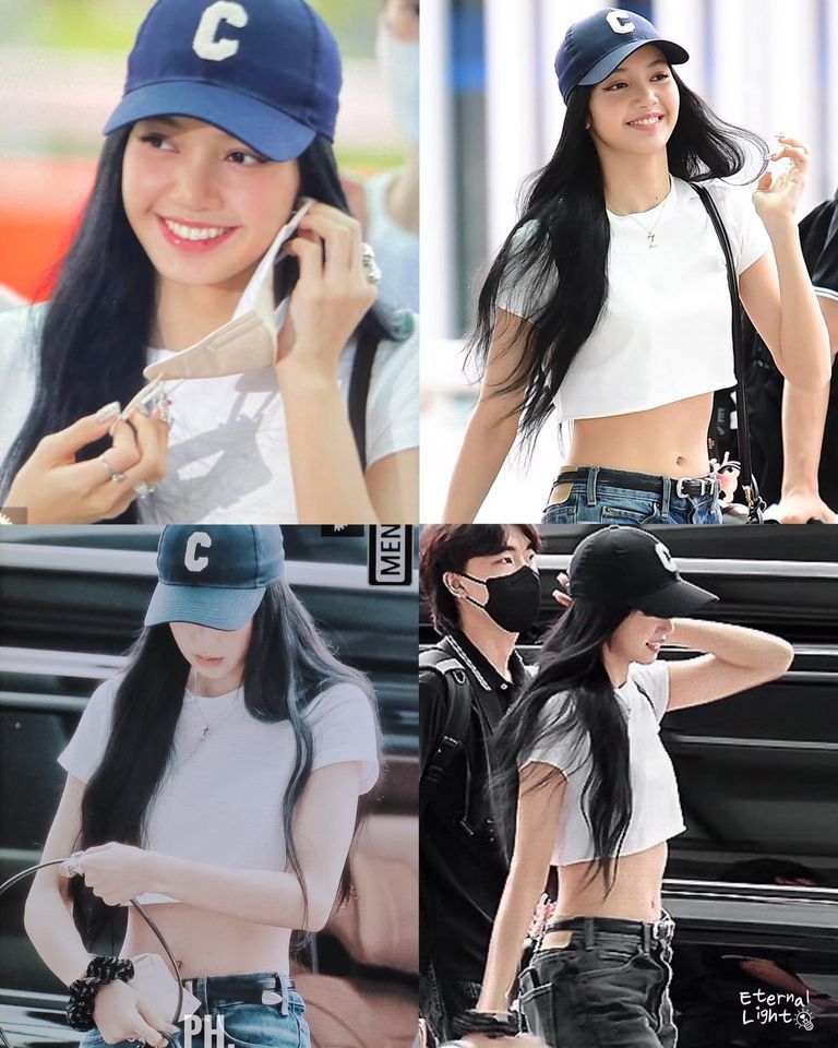  
Nữ idol chiếm sóng mạnh mẽ khi xuất hiện với mái tóc đen dài ở sân bay. (Ảnh: Eternal Light)