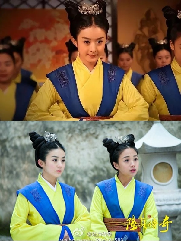    Gương mặt bầu bĩnh, đôi mắt to tròn giúp cho Triệu Lệ Dĩnh trở nên dễ thương hơn. (Ảnh: Weibo)