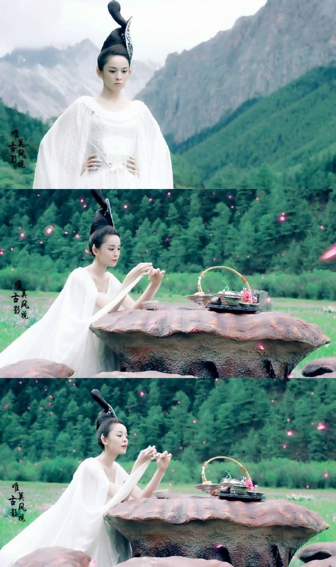    Tuy diễn xuất còn hạn chế nhưng không thể phủ nhận được nhan sắc xinh đẹp này. (Ảnh: Weibo)