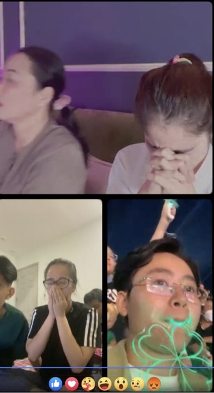    Nam Anh cũng theo dõi hành trình của em gái tại nhà. (Ảnh: Facebook Nguyễn Lệ Nam)