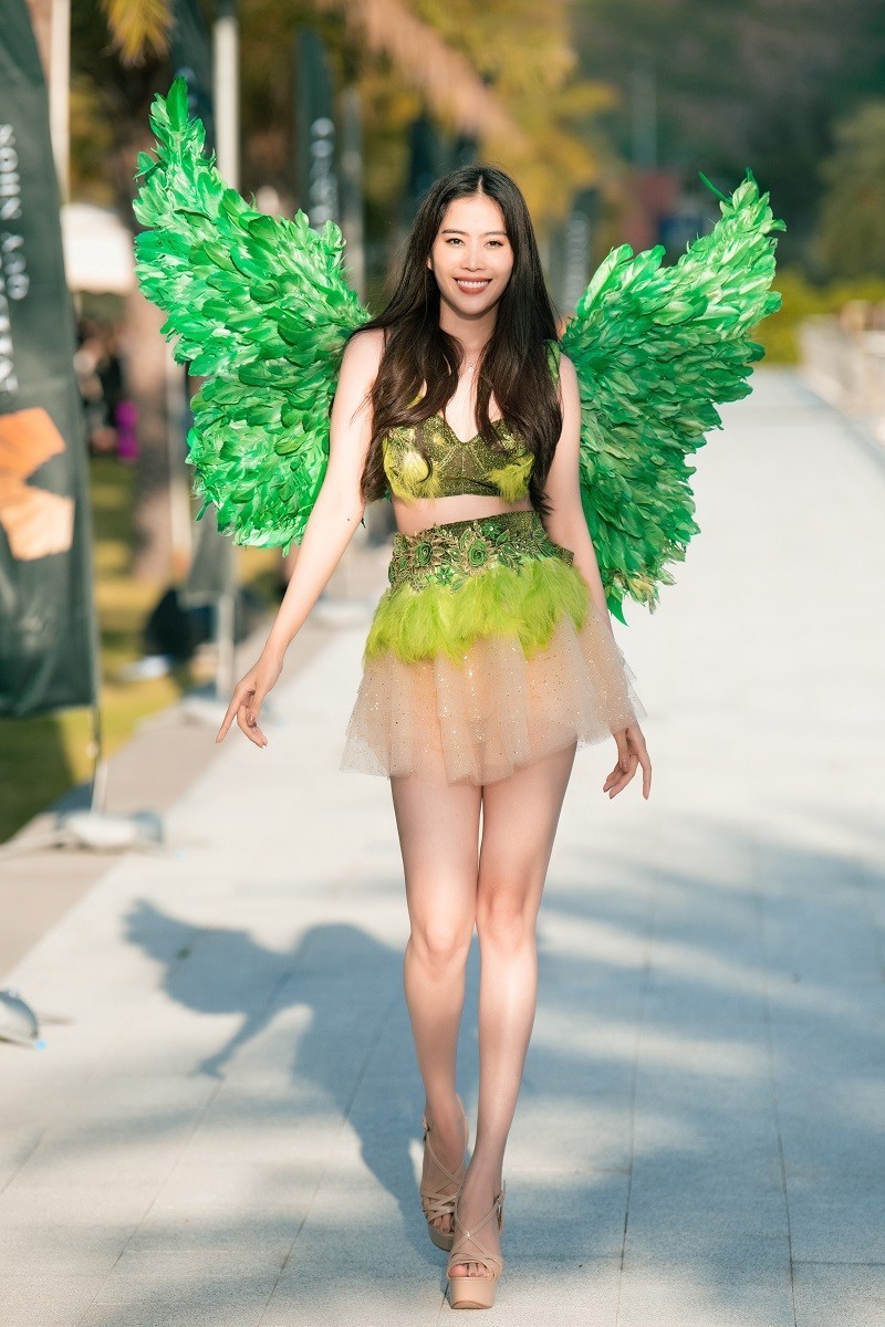    Nam Em vốn từ đầu đã không đặt nặng vấn đề thành tích. (Ảnh: Facebook Nguyễn Lệ Nam Em)