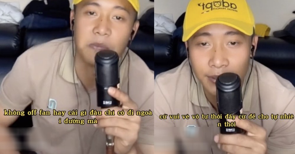  
Nam YouTuber thẳng thắn từ chối tổ chức off fan tại Hà Nội. (Ảnh: TikTok Phạm Quang Linh)