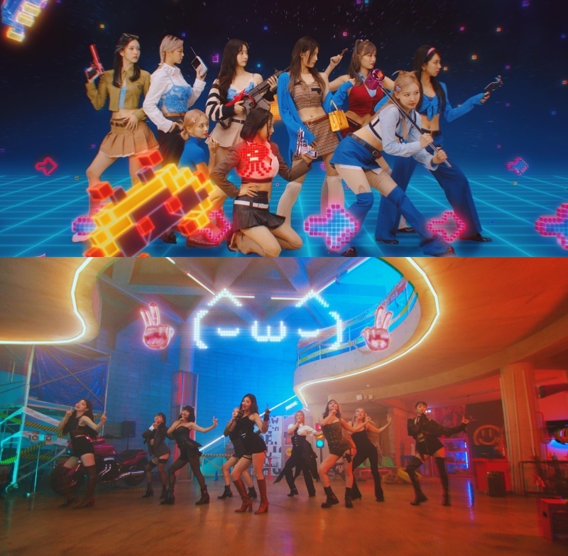  TWICE trở lại đường đua âm nhạc với MV Talk that Talk. (Ảnh: Chụp màn hình YouTube TWICE)