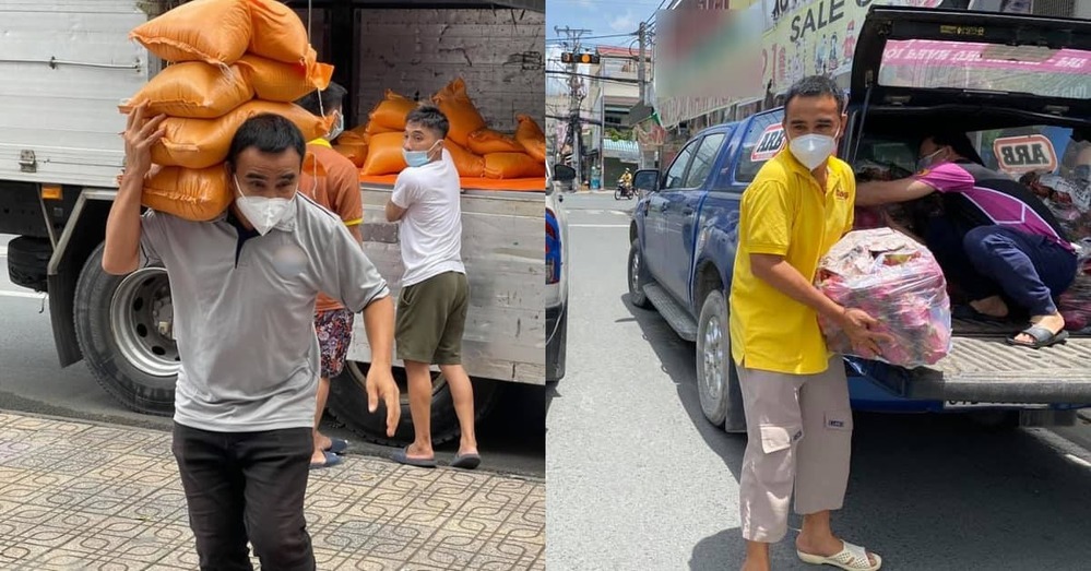  Anh thường ăn bánh mì, đi dép tổ ong, hòa mình vào cuộc sống của bà con.  - Tin sao Viet - Tin tuc sao Viet - Scandal sao Viet - Tin tuc cua Sao - Tin cua Sao