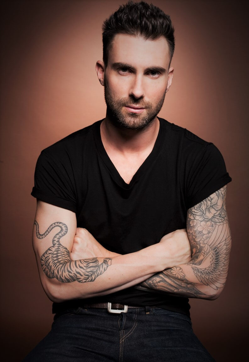 Adam Levine shows off massive full leg tattoo that took three days to  finish  Mirror Online