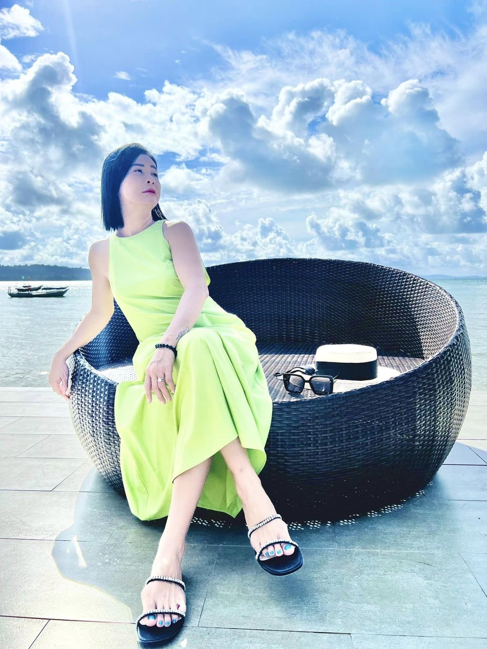  
Cát Phượng thường xuyên sử dụng item này thời gian gần đây. (Ảnh: FB Đỗ Cát Phượng) ​