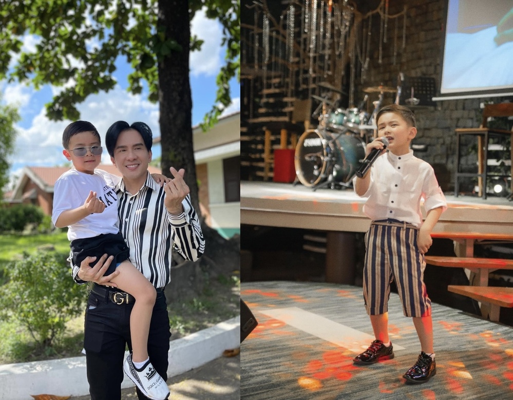 Dù mới 5 tuổi nhưng nhóc tỳ đã bộc lộ tố chất nghệ thuật. (Ảnh: FB Thuy Tien Mfas) - Tin sao Viet - Tin tuc sao Viet - Scandal sao Viet - Tin tuc cua Sao - Tin cua Sao