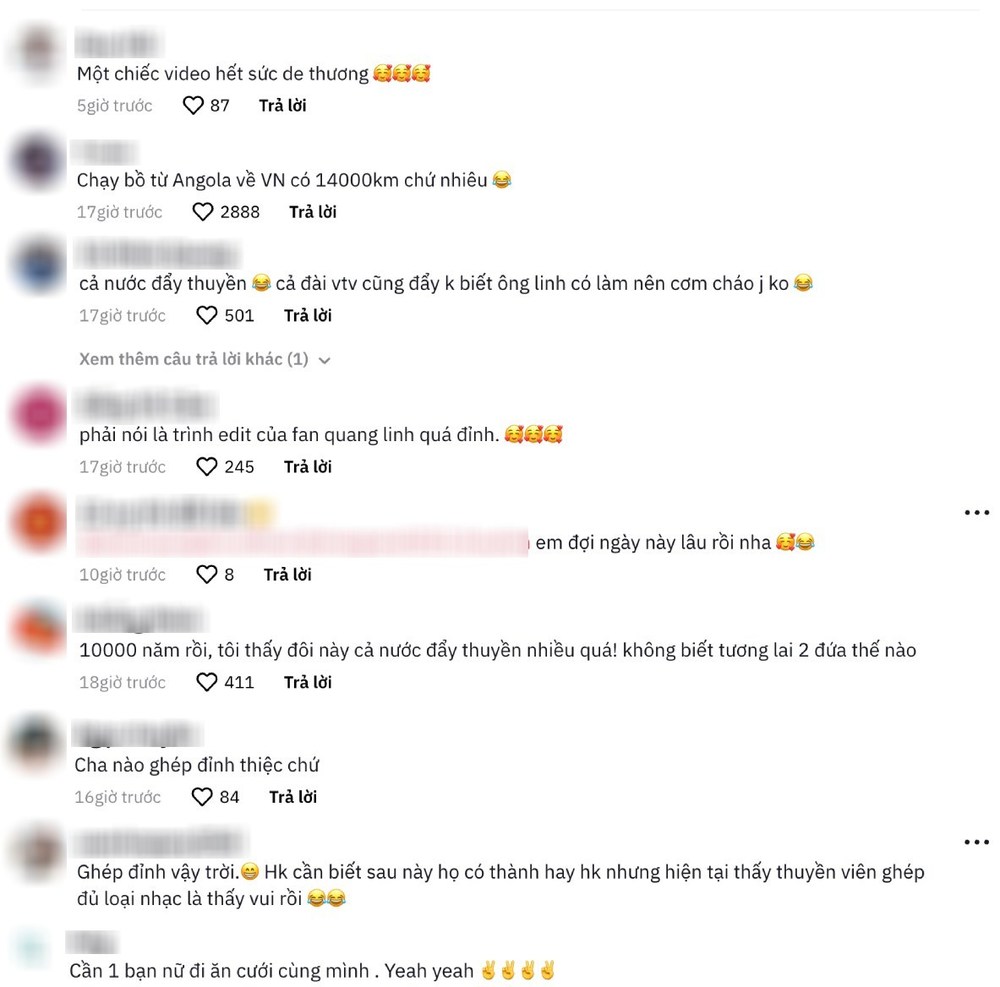  Dân tình mong ngóng thuyền Quang Linh - Thùy Tiên sớm cập bến. (Ảnh: TikTok Yunlu8894)